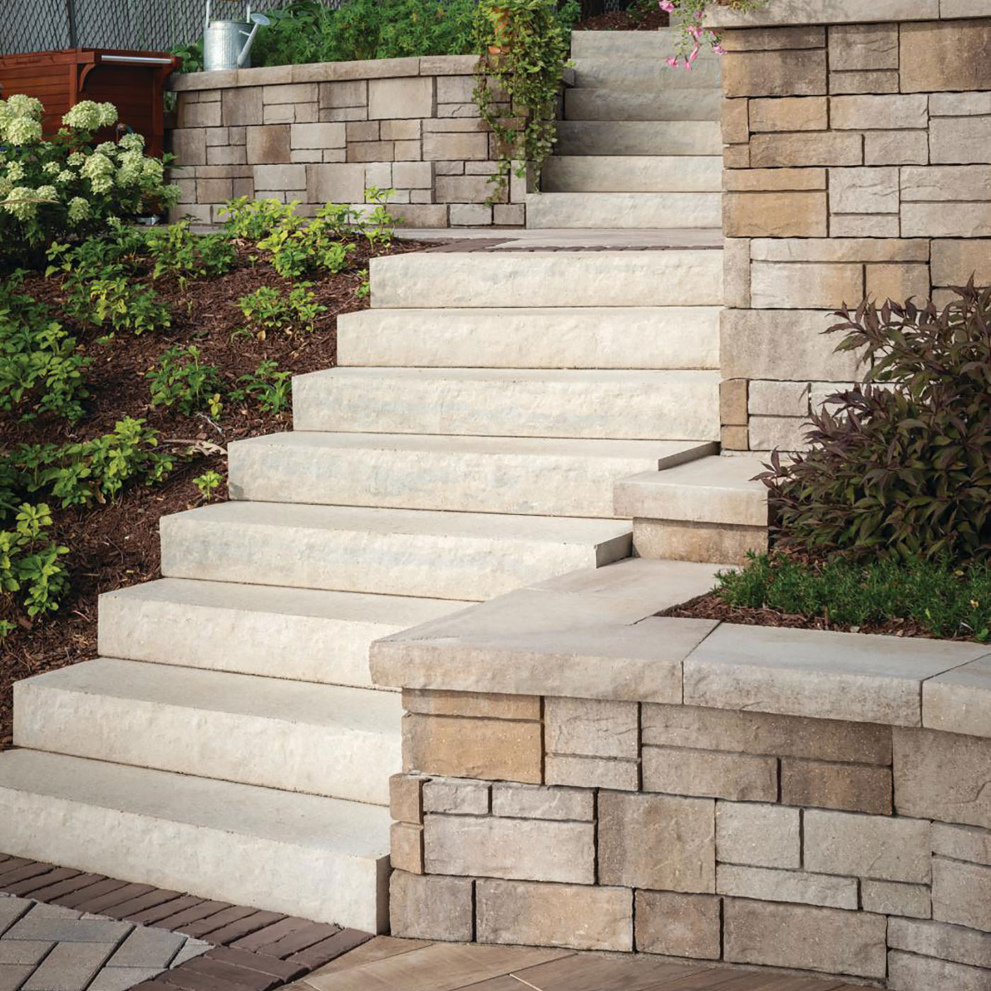 steps and walls