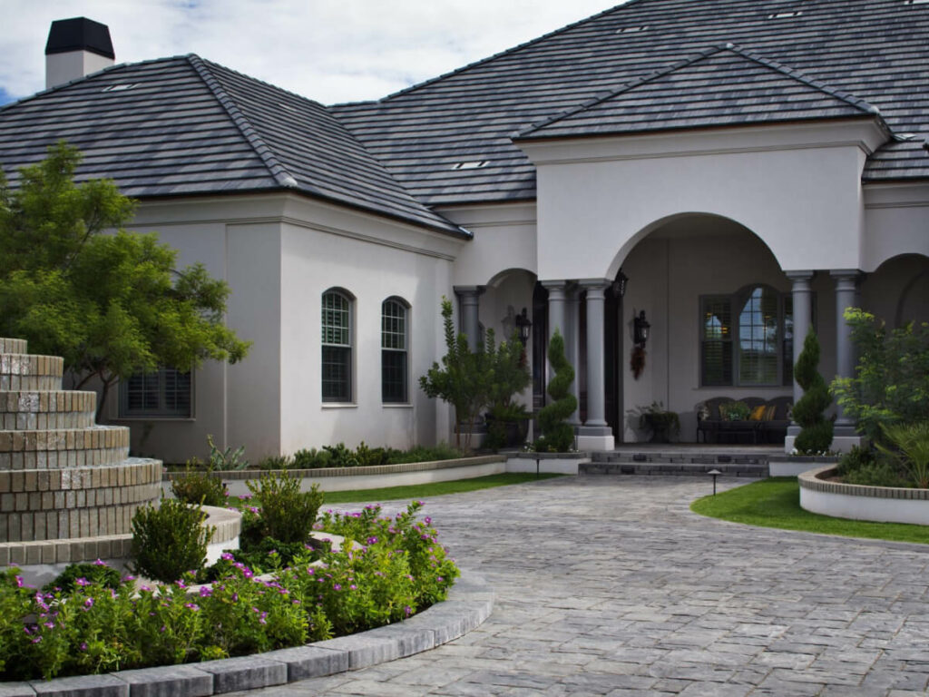 Paver Driveway and Walkway