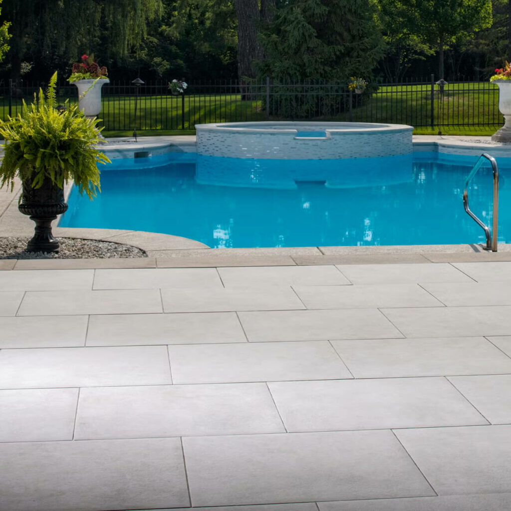 Paver pool deck