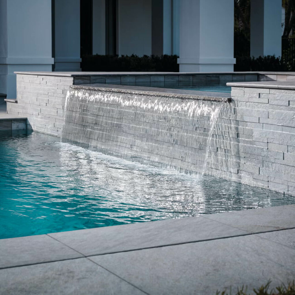 Paver pool deck