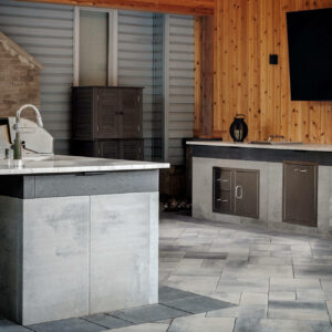 outdoor kitchen