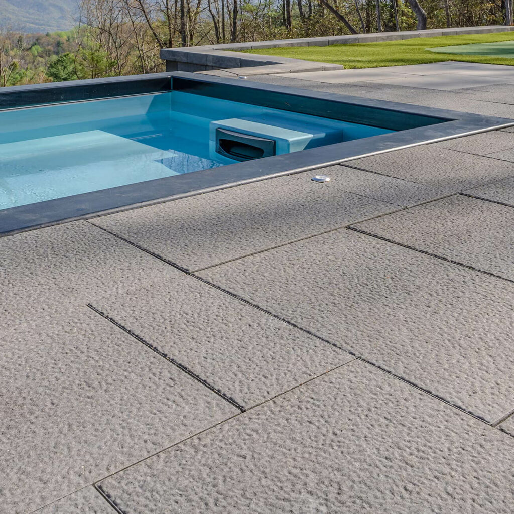 Paver pool deck