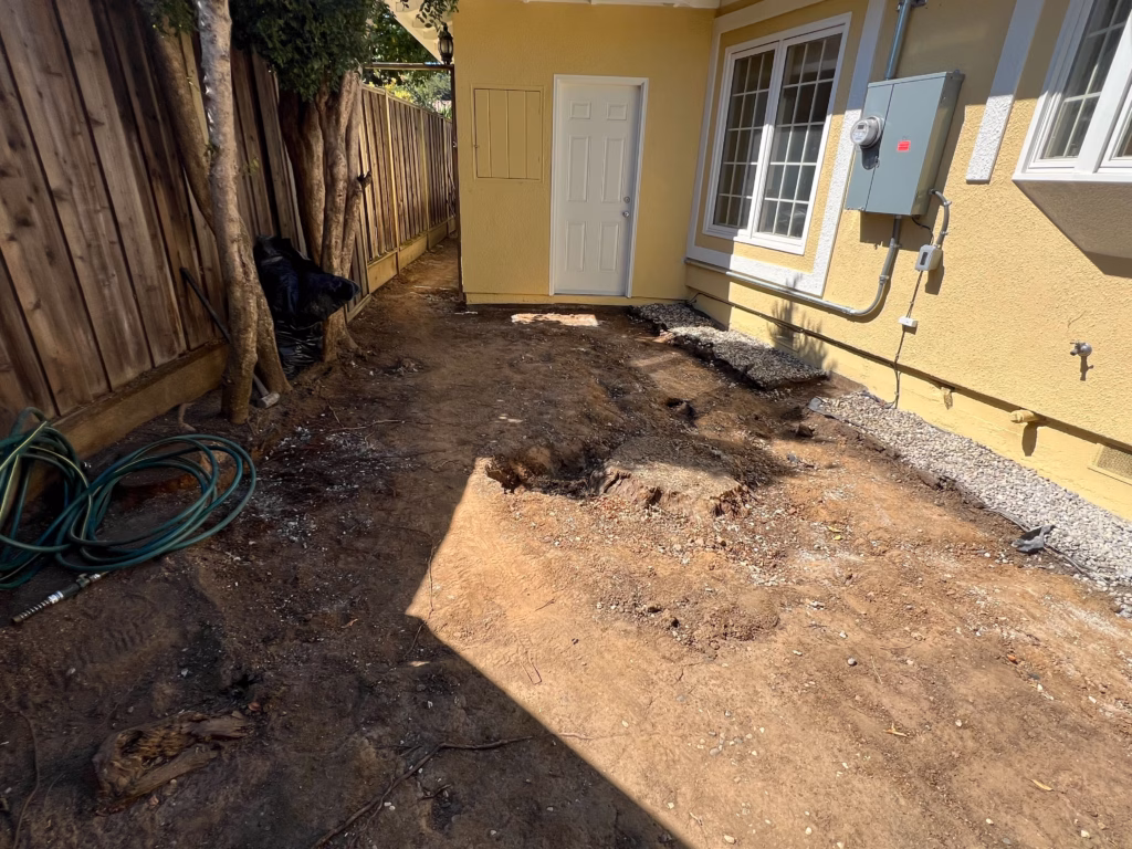 Grading and soil preparation.