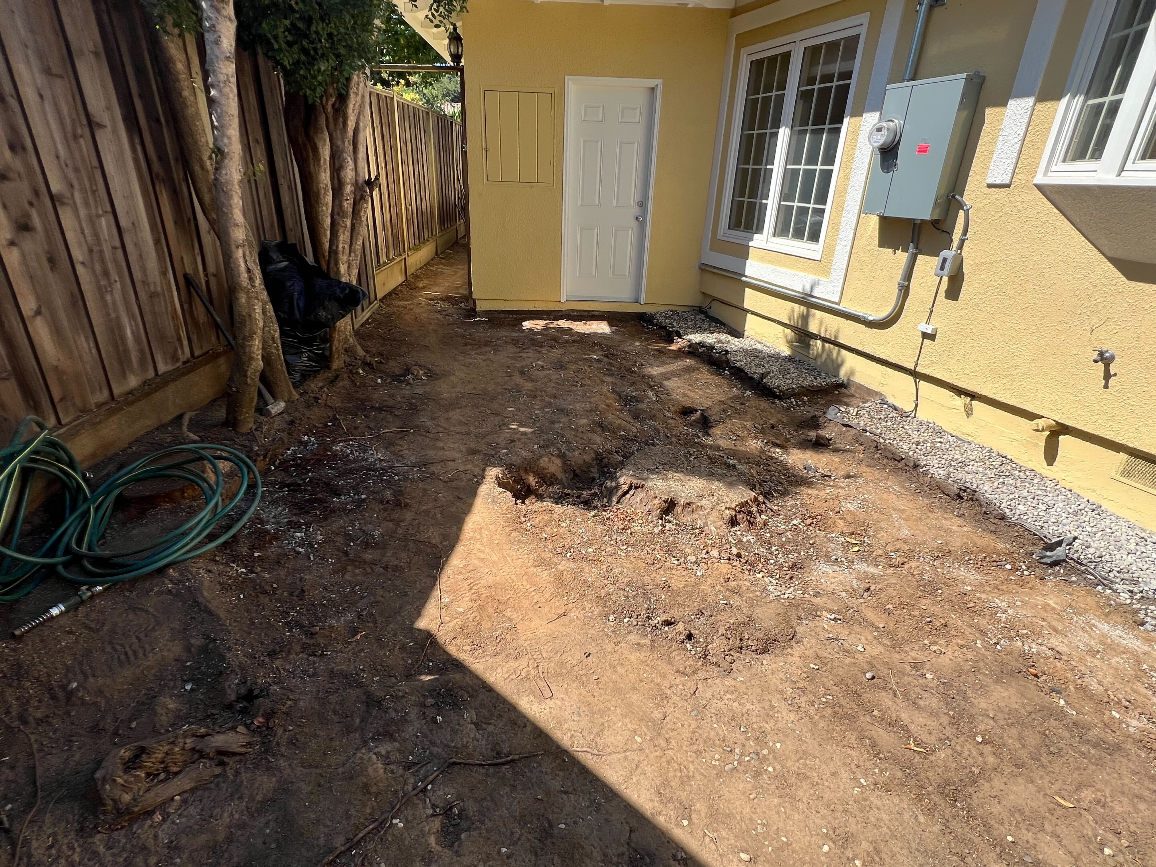 Grading and soil preparation.