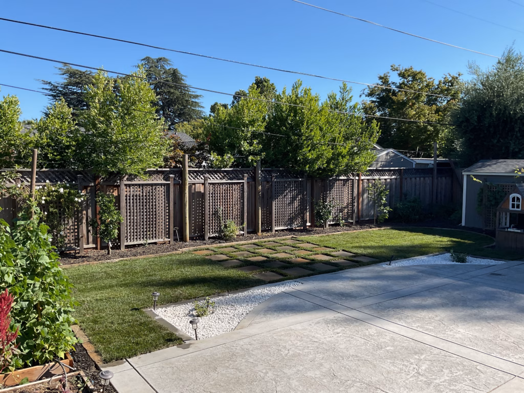 Stepping-Stone Lawn and Patio in Willow Glen, San Jose