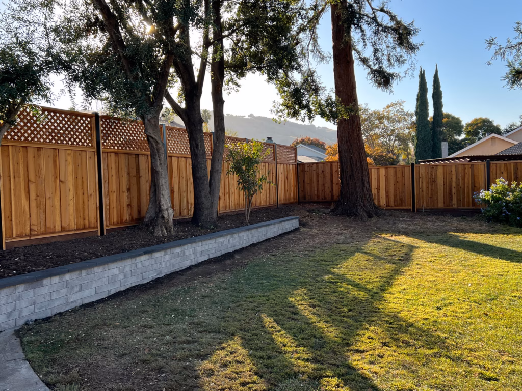Parma Lattice Fence and Block Wall in San Jose
